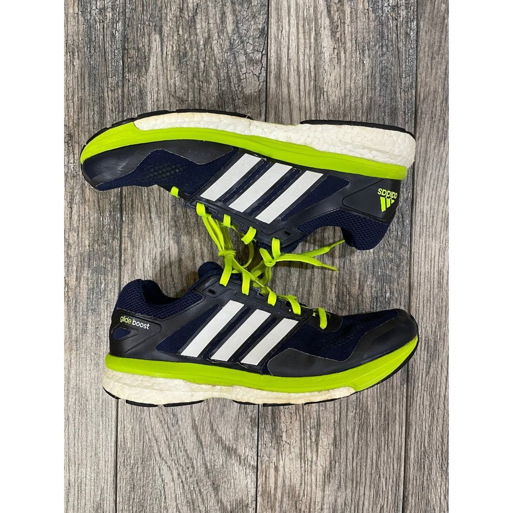 ADIDAS GLIDE BOOST SUPERNOVA Blue Mens Running Shoes Sneakers size 10 - Picture 7 of 12